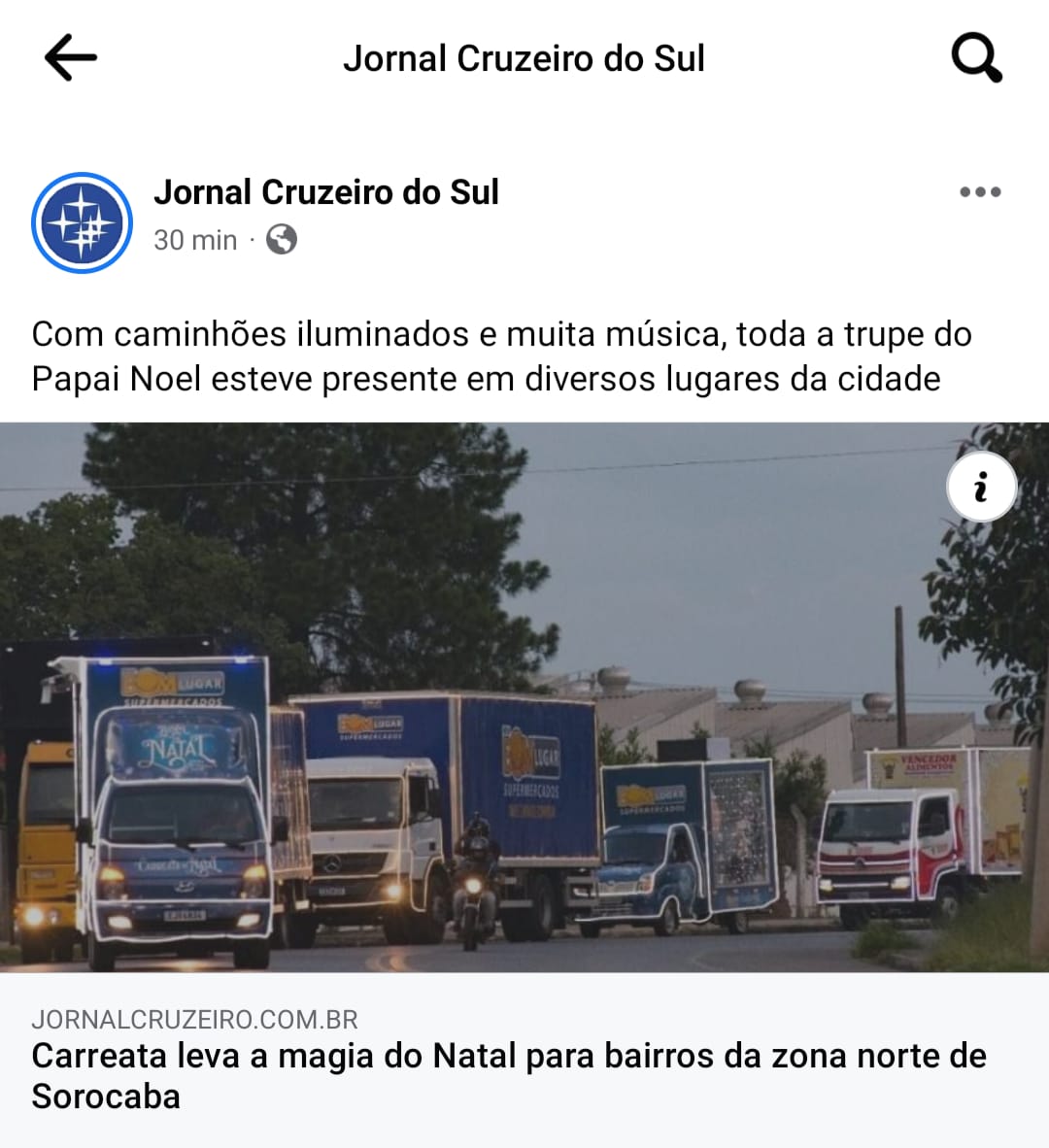 Matéria de Jornal Cruzeiro do Sul